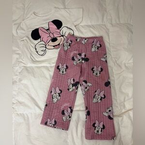 4T Disney Minnie Mouse Pink outfit Set for Kids